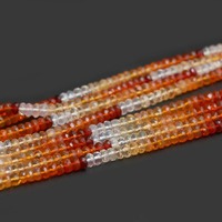 Perles carrées facettées en opale de feu mexicaine naturelle, 4,5 mm, brin complet de 8 à 16 pouces, avec certificat d'expertise tiers