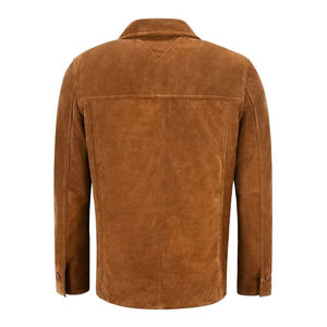 Service OEM, veste en daim pour homme, doublure épaisse en polaire, impression de logo personnalisée pour l'hiver - Product Image 6