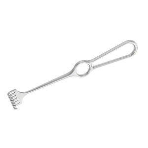 Ecarteur de plaie VOLKMANN 220 mm 8.34 "6 broches profondeur émoussée 8 mm largeur 29 mm acier inoxydable vu Miller écarteur - Product Image 6