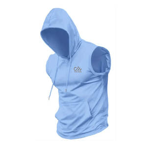 New Design Best Selling Men Gym Fitness <b>Hoodies</b> Low MOQ Wholesale <b>Sleeveless</b> Men Gym Fitness <b>Hoodies</b> - Product Image 3