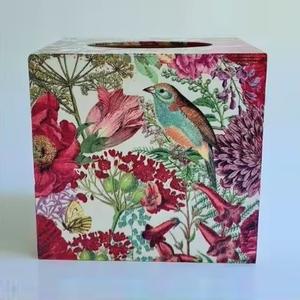 Boîtes à serviettes imprimées en bois de conception moderne écologique Accessoires de mouchoirs décoratifs de table très exigeants Fournitures en vrac - Product Image 6