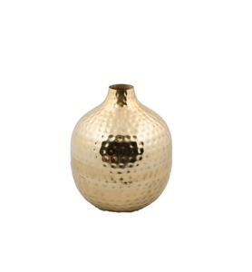 Beau vase à fleurs en métal fini antique avec des détails complexes pour centre de table de décoration d'hôtel et de restaurant - Product Image 3