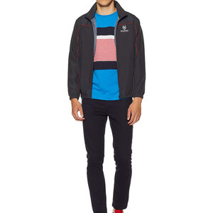 Chaqueta de entrenamiento atlético para hombre con cremallera completa y material que absorbe la humedad Chaqueta de entrenamiento ajustada para hombre - Product Image 6