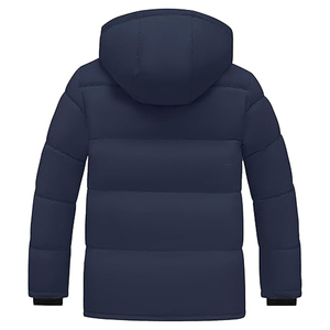 Veste matelassée légère et décontractée pour hommes, style High Street, tissu en laine résistant à l'eau avec capuche détachable, service OEM - Product Image 4