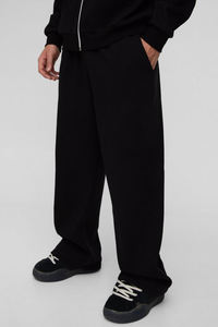 Ensemble deux pièces personnalisé pour hommes Survêtements 100% coton polaire surdimensionné respirant écologique possédez votre logo imprimé OEM - Product Image 5