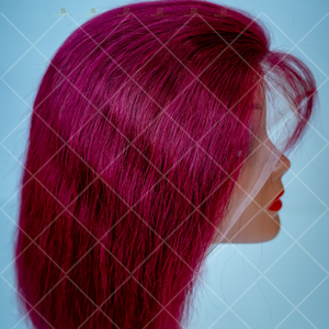 Bangladeshi วิกผมบ๊อบวิกผมแท้สีเบอร์กันดี