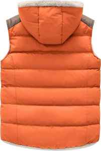 Gilet sans manches matelassé décontracté pour homme, hiver 2024, avec impression de logo personnalisé, service OEM anti-rides - Product Image 2