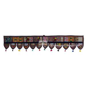 Handmade 78\" Patchwork <b>Window</b> Door Valance Topper Decorative Wall Hanging <b>Curtains</b> & Valances - Product Image 6