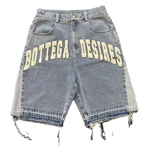 Pantalones cortos de mezclilla cargo para hombre, pedidos a granel, fabricante directo, marca personalizada, estilo resistente, moda de verano, ajuste callejero - Product Image 1