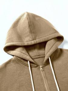 Nouvel ensemble de survêtement sportif tendance en polaire chaude pour l'hiver avec sweat à capuche brodé et pantalon de jogging décontracté – Fournisseur - Product Image 3