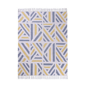 ชุดพรมและพรมพื้นที่ผ้าคอตตอนปักลายงานทำมือ - Product Image 1