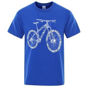 Lettres de mode VTT graphique t-shirts pour hommes été décontracté O cou enfants 3d imprimé T-shirts lâche respirant t-shirts hauts - Product Image 3