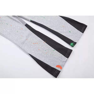 กางเกงสเวตเตอร์ฟอกซีดของผู้ชายกางเกงวอร์มสำหรับนักวิ่งจ็อกเกอร์สีปะติดบริการ OEM - Product Image 4