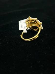 Anillo de Compromiso y Boda para Mujer TISHYA DIAMOND, con Moissanita de 2 Quilates, Corte en Racimo, Estilo Vintage, Plata de Ley Chapada en Oro, 5.5 g - Product Image 2