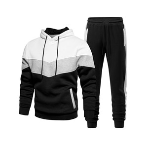 Conjunto de 2 Piezas de Sudadera con Capucha y Pantalones Deportivos para Hombre, Lavado Ácido, 100% Algodón, Impresión de Logotipo Personalizada, Conjuntos Deportivos, Chándales Unisex - Product Image 2
