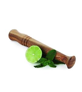 Outil de barre en bois de Sheesham, pilon Mojito en bois dur de 10 pouces avec tête plate, pilons pour boissons à cocktail de qualité commerciale - Product Image 1