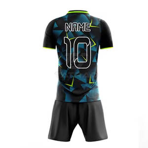 Uniforme de Fútbol Personalizado con Logotipo, Manga Corta, Ligero, de Secado Rápido, 100% Poliéster, Diseño OEM, Suministro de Fábrica, Transpirable - Product Image 4