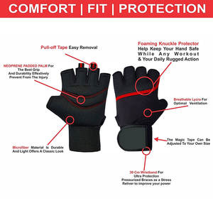 Guantes de Gimnasio Ligeros Unisex BOXIRO SPORTS de Fabricante OEM, Estilo Básico, Nuevo Diseño, Hechos de Cuero - Product Image 3