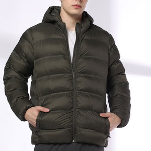 Veste d'hiver matelassée réversible à col à capuche, design personnalisé OEM, style streetwear, anti- et séchage rapide, manches longues, mode masculine - Product Image 1