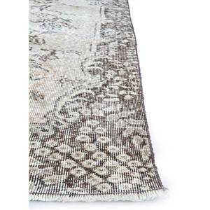 Vintage Hand Knotted <b>Wool</b> Rug Beige <b>Brown</b> Medallion Abstract Rectangle Pattern for Home Handmade for Living Hallway-Pae-2187 - Product Image 4