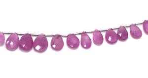 ลูกปัดทับทิมแซฟไฟร์เหลี่ยมเพชรพลอยรูปหยดน้ำตาลูกปัดแซฟไฟร์ทับทิมธรรมชาติลูกปัดทำเครื่องประดับขนาด8นิ้ว - Product Image 4