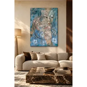 Impression sur toile Fida Picabia Hera Transparent Layered Faces - Product Image 1