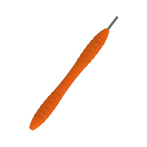 Miroir dentaire ergonomique en silicone orange avec manche, outil de diagnostic professionnel, tige de miroir dentaire, poignée confortable au toucher doux - Product Image 5