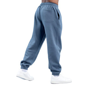 กางเกงจ็อกเกอร์ลำลองผู้ชายผ้าฝ้าย 100% ระบายอากาศได้ดี ทรงขาบาน มีเชือกผูก เอวหลวม ใส่สบาย เหมาะสำหรับฤดูใบไม้ร่วงและฤดูหนาว - Product Image 4