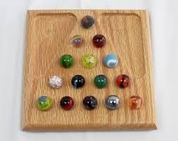 Juego de solitario de madera elegante hecho a mano con diseño único de lujo para niños de todas las estaciones-Verano invierno otoño - Product Image 2