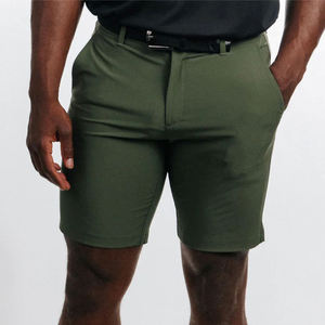 Venta al por mayor de poliéster algodón uniforme de los hombres pantalones cortos Polo impresión personalizada bordado Logo Polo camisas Golf Shorts Set - Product Image 1
