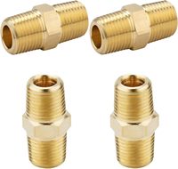 Mamelon de tuyau en laiton robuste en gros Système d'eau à haute pression Surface polie Raccords de tuyau de haute qualité