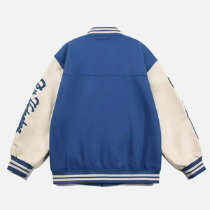 Chaqueta de Béisbol Personalizada de Alta Calidad con Logotipo OEM de Fábrica para Hombre, Poliéster/Algodón, Bordado Varsity, Ecológica, para Invierno y Actividades al Aire Libre - Product Image 3