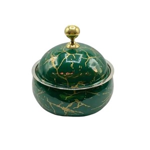 Chauffe-plat rond de luxe en acier inoxydable de style arabe plaqué or Arabie Saoudite - Product Image 5