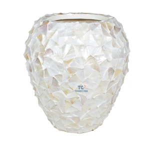 Maceta MOP, jarrón de nácar para maceta, maceta para restaurante y decoración de Hotel, jarrón de flores MOP - Product Image 3
