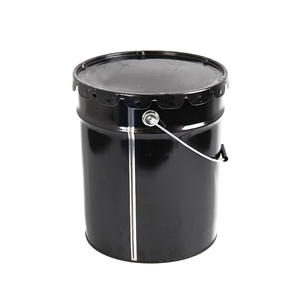 Vente en gros de 10 litres seau en étain avec couvercle à cosse fleur matériau métallique - Product Image 1