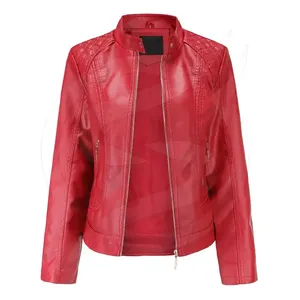 Chaqueta de cuero para mujer, elegante, duradera, moderna, elegante, para uso diario, informal, elegante, con atractivo atemporal - Product Image 3