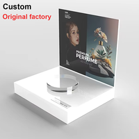 Présentoir acrylique personnalisable de cosmétiques de vitrine de supermarché de LED présentoir poli par casque intelligent de la montre 3C