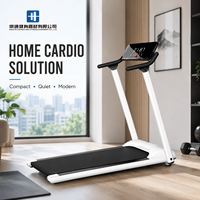 Tapis de course électrique compact en gros avec écran LED, machine de marche pour la maison, équipement de fitness, OEM disponible