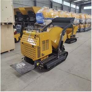 Mini-bétonnière automotrice sur chenilles 300L, type mini-dumper 190dm, mélangeur de ciment disponible - Product Image 2