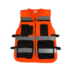 Estilos personalizados Múltiples Bolsillos Uniforme de Seguridad Alta Visibilidad Ropa de Trabajo Reflectante Ropa de Seguridad Chaleco Reflector - Product Image 1