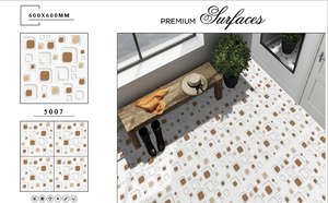 Carreaux 3D 600x600mm Carreaux de sol solides polis Carreaux émaillés modernes pour chambre appartement maison centre commercial hôtel - Product Image 2