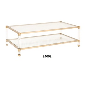 Table d'appoint ronde en acier inoxydable doré et verre trempé noir avec finition en laiton pour salon et bureau - Product Image 6