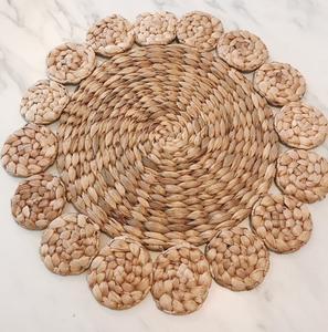 แผ่นรองจานลายหญ้าทะเลงานสานมือธรรมชาติเป็นมิตรต่อสิ่งแวดล้อมถาดรองจานตกแต่งโต๊ะรับประทานอาหารกล่องขนาดสั่งทำได้จากเวียดนาม - Product Image 3