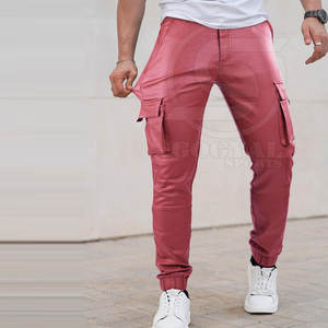 กางเกงหนังผู้ชายออกแบบโลโก้เฉพาะตัว ดีไซน์โดดเด่น กางเกงหนังน้ำหนักเบา กางเกงหนังผู้ชายขายดีที่สุด - Product Image 4