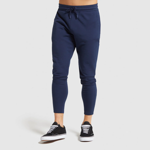 กางเกงวิ่งคาร์โก้เอวสูงสำหรับผู้ชายกางเกงกีฬาผ้าฝ้ายมีกระเป๋าเสื้อกันหนาวลำลอง2024ล่าสุด - Product Image 1