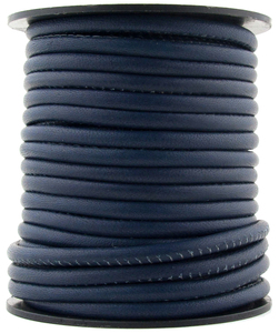 Cordón de Cuero Nappa Genuino al por Mayor, Cordón de Cuero Redondo Clásico y Suave para Hacer Pulseras y Collares, Cordón de Cuero Redondo Cosido por Fancy Leather Cord - Product Image 2