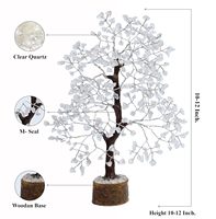 Offre Spéciale clair Quartz cristal bonsaï arbre pierre précieuse naturelle décor à la maison avec Feng Shui Aura Protection nettoyante pour offrir des cadeaux