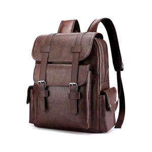 Venta al por mayor Hombres Mochila 100% de cuero puro Hombres Bolsa de cuero de grano completo Vintage Mochila para los hombres - Product Image 1