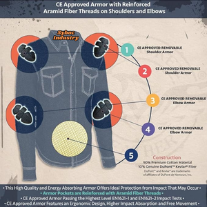 เสื้อนักขี่จักรยานผ้าสักหลาดลายสก๊อตสำหรับผู้ชายเสื้อนักแข่งรถมอเตอร์ไซค์ฤดูร้อนสำหรับผู้ใหญ่ที่ได้รับการรับรอง CE - Product Image 3