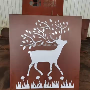 Paneles de Acero Corten Cortados con Láser, Certificados por ASTM, para Decoración de Jardines, Vallas Metálicas Decorativas, Enrejados, Puertas, Soldadura y Doblado - Product Image 4